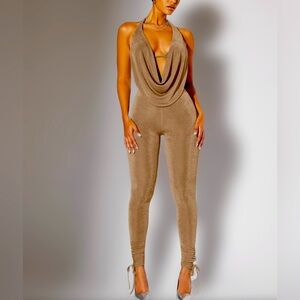 Women's Sexy Halter Top and Long Pants Backless Slim Pants 2Pcs Sets, X-small
